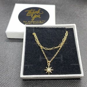 14K Gold Filled Layered Choker Necklace